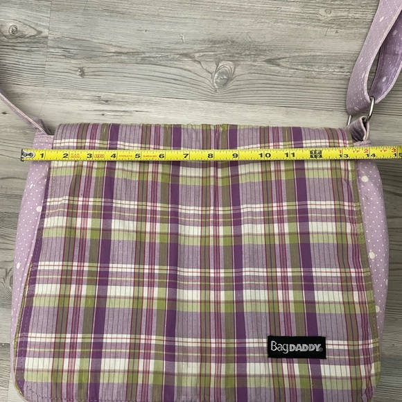 Bag DADDY, Plaid, Polka Dot, Magnetic Closuue - Picture 2 of 12